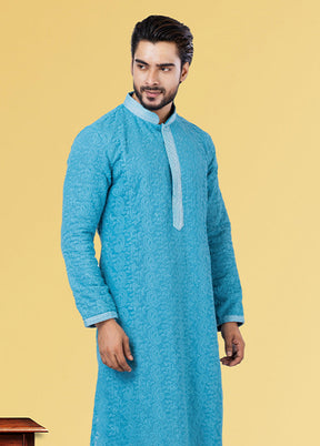 Multicolor Georgette 2 Pc Kurta Pajama Set