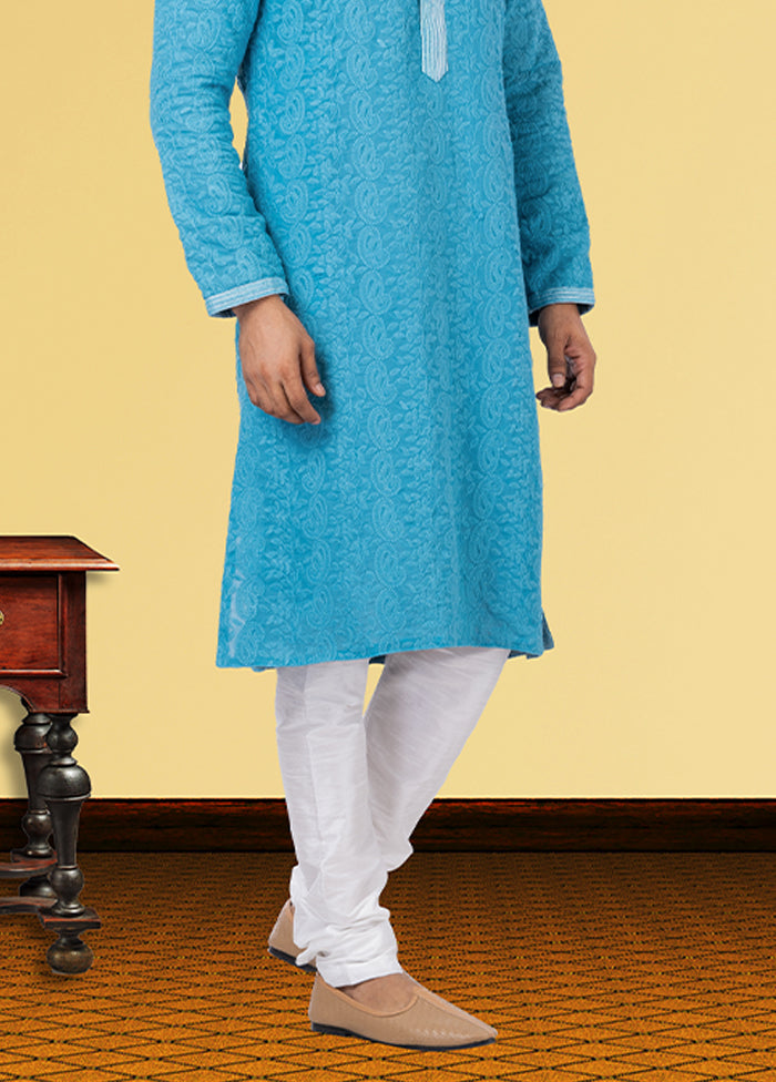 Multicolor Georgette 2 Pc Kurta Pajama Set