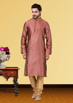 Multicolor Silk 2 Pc Kurta Pajama Set