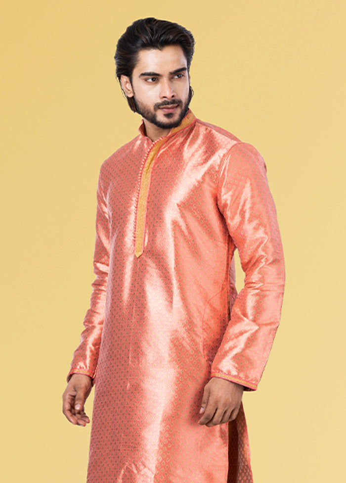 Multicolor Silk 2 Pc Kurta Pajama Set