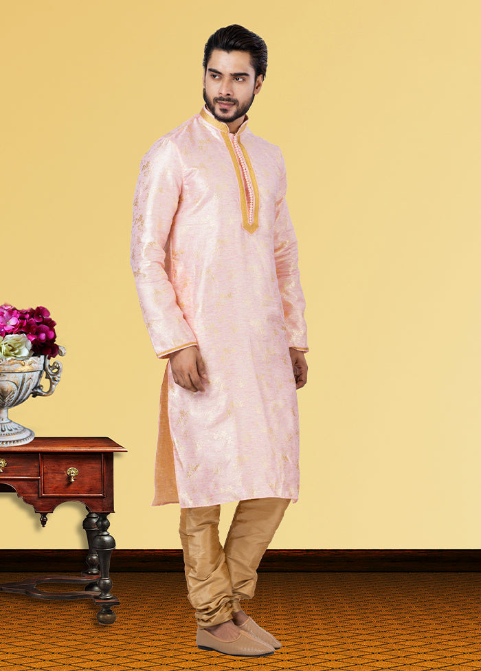 Multicolor Silk 2 Pc Kurta Pajama Set