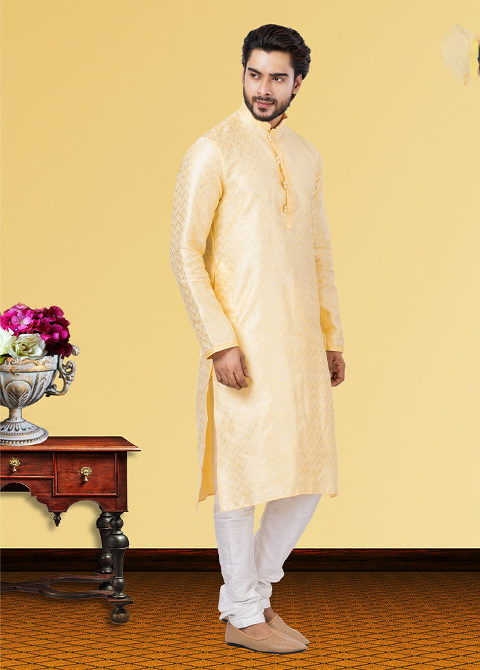 Multicolor Silk 2 Pc Kurta Pajama Set