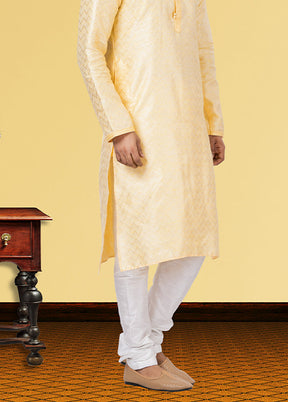 Multicolor Silk 2 Pc Kurta Pajama Set