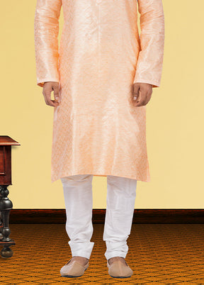 Multicolor Silk 2 Pc Kurta Pajama Set