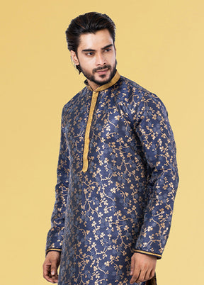 Multicolor Silk 2 Pc Kurta Pajama Set