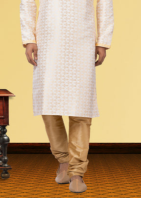 Multicolor Silk 2 Pc Kurta Pajama Set