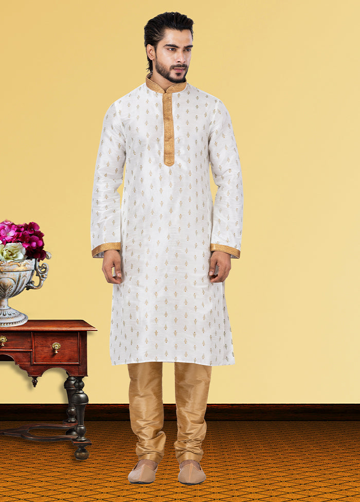 Multicolor Silk 2 Pc Kurta Pajama Set