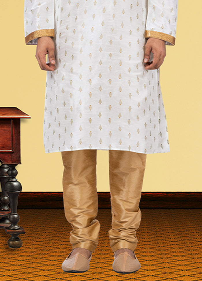 Multicolor Silk 2 Pc Kurta Pajama Set