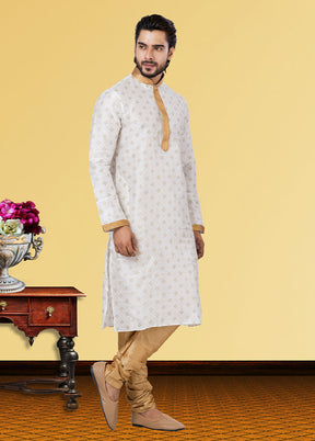 Multicolor Silk 2 Pc Kurta Pajama Set