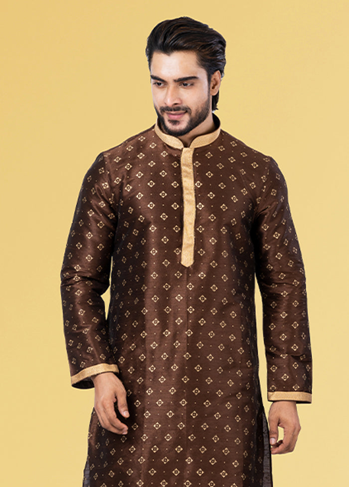 Multicolor Silk 2 Pc Kurta Pajama Set