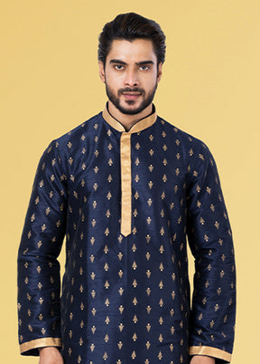 Multicolor Silk 2 Pc Kurta Pajama Set