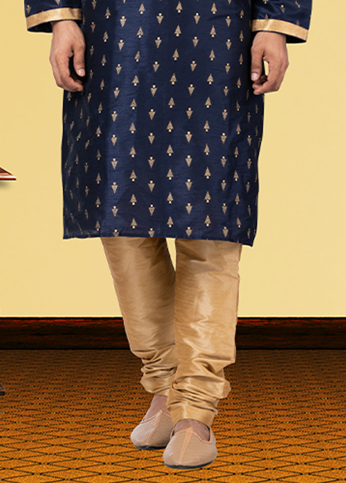 Multicolor Silk 2 Pc Kurta Pajama Set