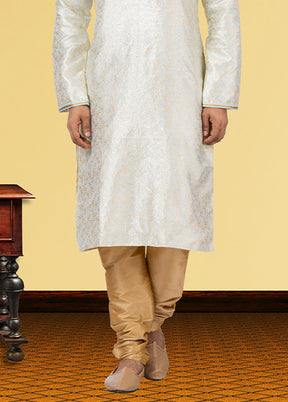 Multicolor Silk 2 Pc Kurta Pajama Set