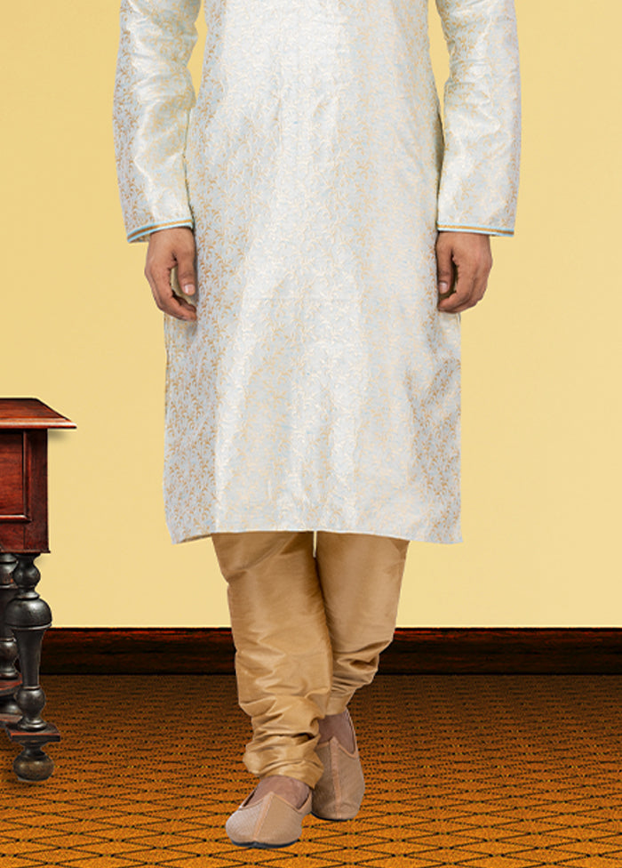 Multicolor Silk 2 Pc Kurta Pajama Set