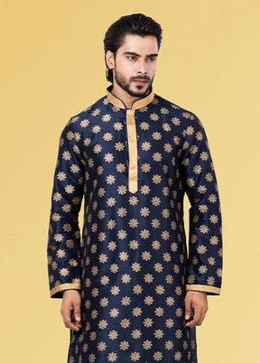 Multicolor Silk 2 Pc Kurta Pajama Set