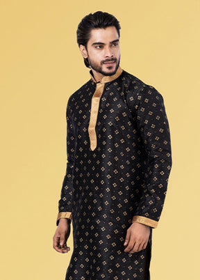 Multicolor Silk 2 Pc Kurta Pajama Set