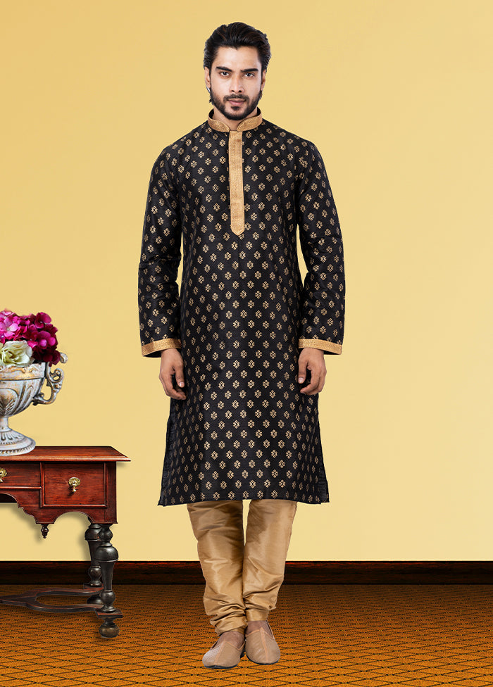 Multicolor Silk 2 Pc Kurta Pajama Set