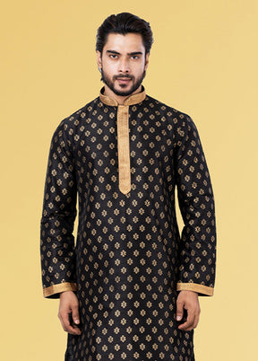 Multicolor Silk 2 Pc Kurta Pajama Set