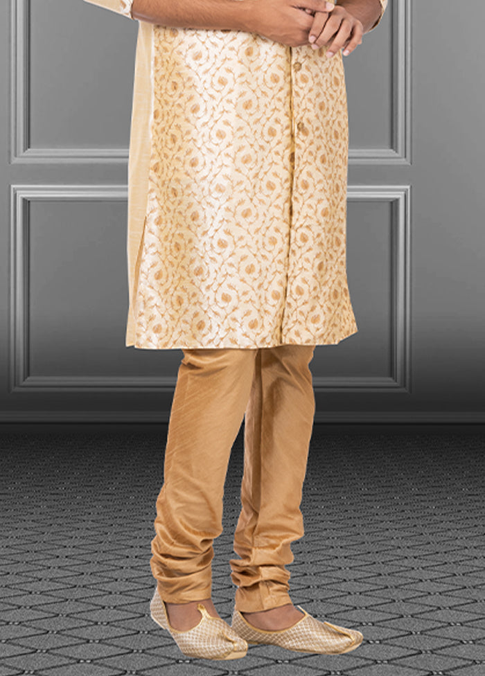 Multicolor Silk 2 Pc Kurta Pajama Set