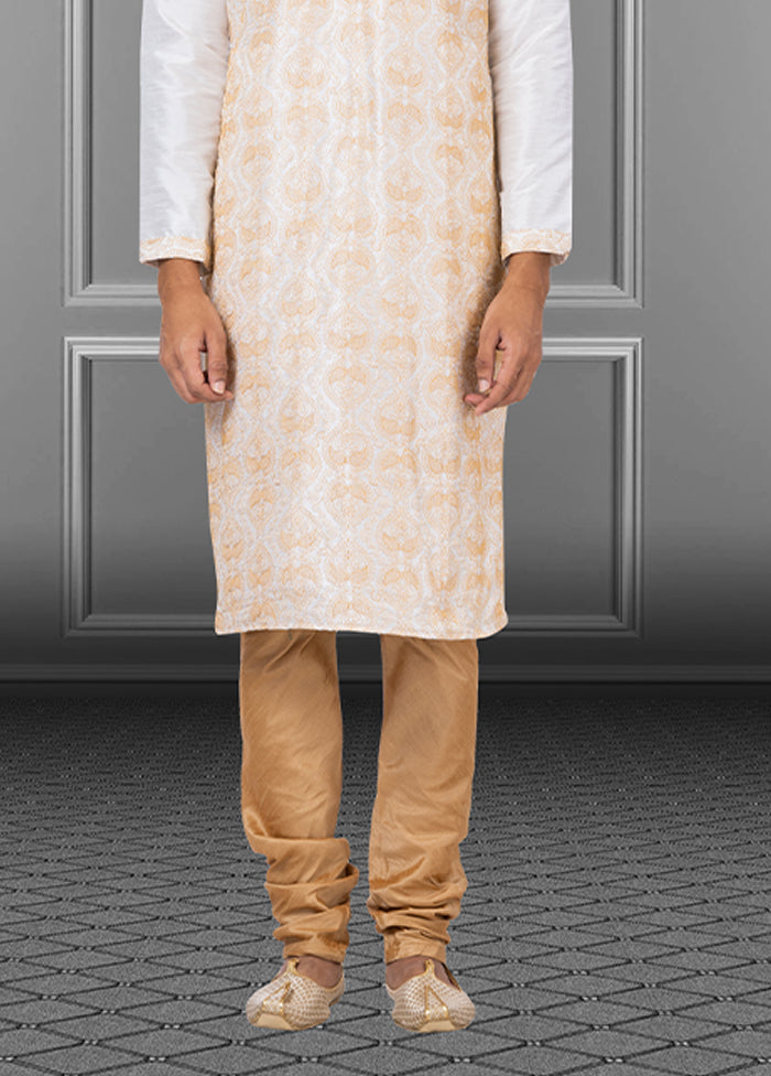 Multicolor Silk 2 Pc Kurta Pajama Set