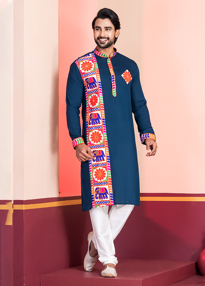 Green Silk Kurta & Pajama Set