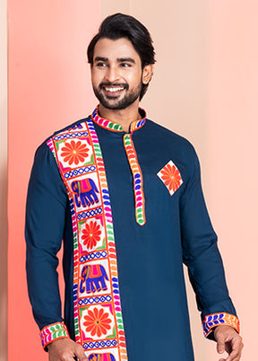 Green Silk Kurta & Pajama Set