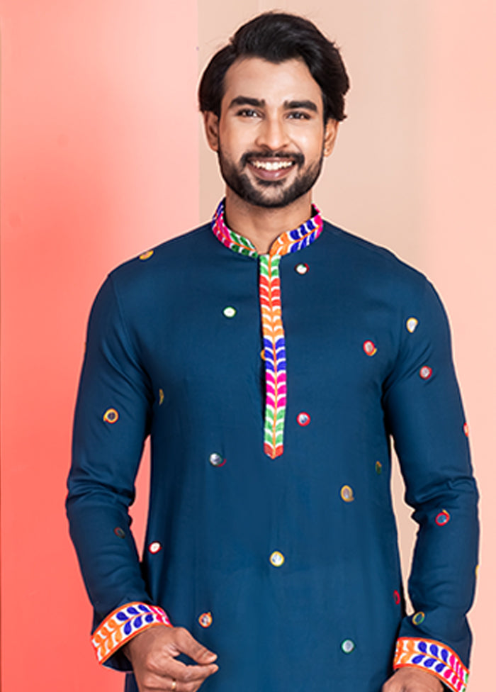 Green Silk Kurta & Pajama Set