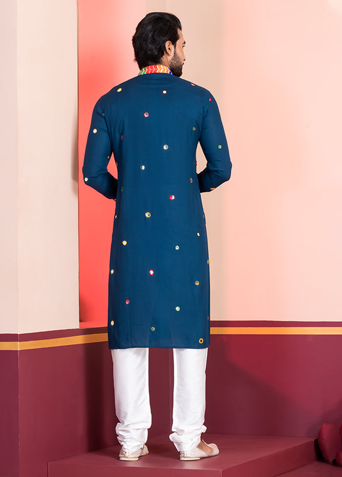 Green Silk Kurta & Pajama Set