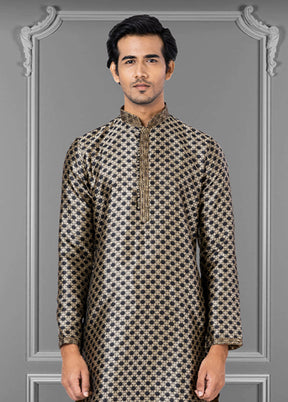 Multicolor Silk 2 Pc Kurta Pajama Set