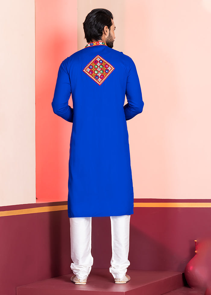 Blue Silk Kurta & Pajama Set