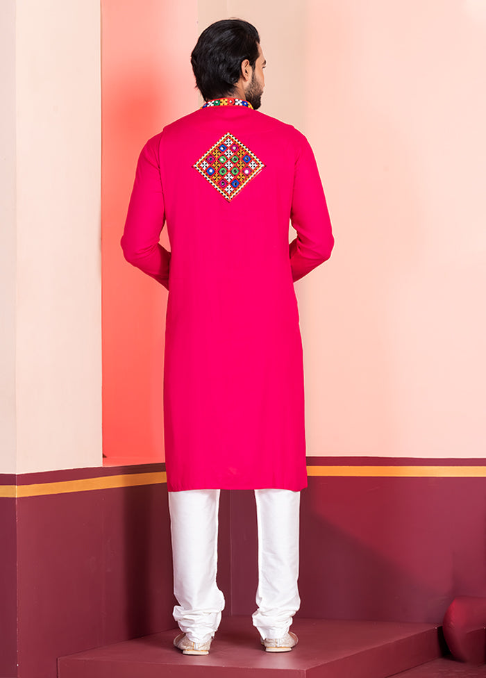Pink Silk Kurta & Pajama Set