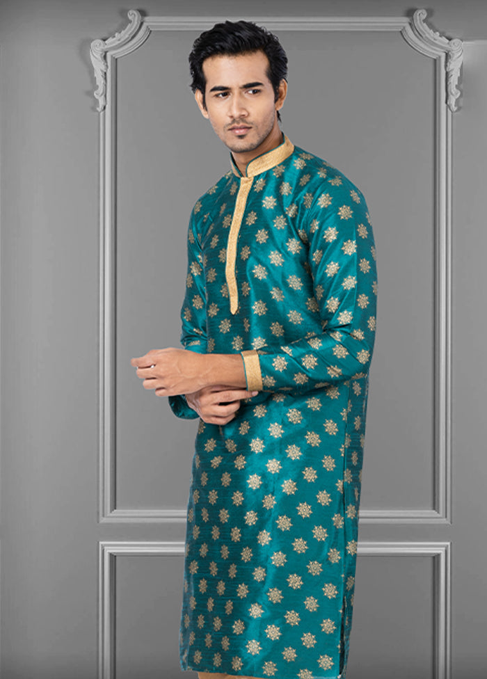 Multicolor Silk 2 Pc Kurta Pajama Set