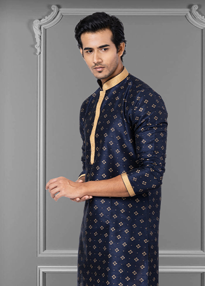 Multicolor Silk 2 Pc Kurta Pajama Set