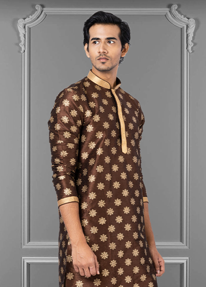 Multicolor Silk 2 Pc Kurta Pajama Set