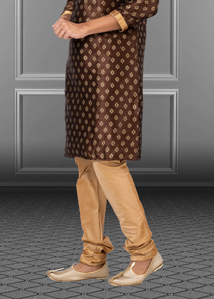 Multicolor Silk 2 Pc Kurta Pajama Set