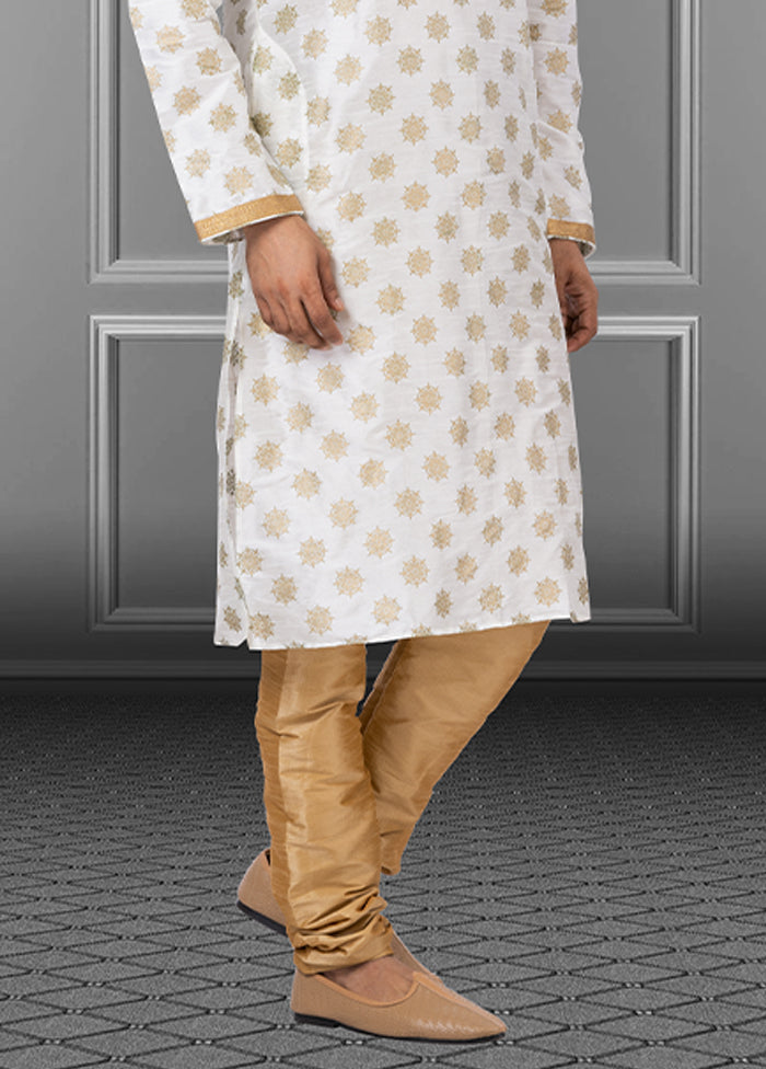 Multicolor Silk 2 Pc Kurta Pajama Set