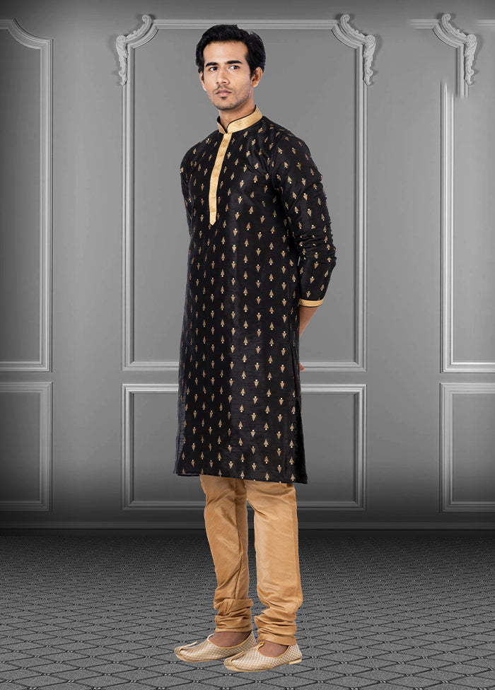 Multicolor Silk 2 Pc Kurta Pajama Set