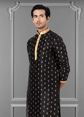 Multicolor Silk 2 Pc Kurta Pajama Set