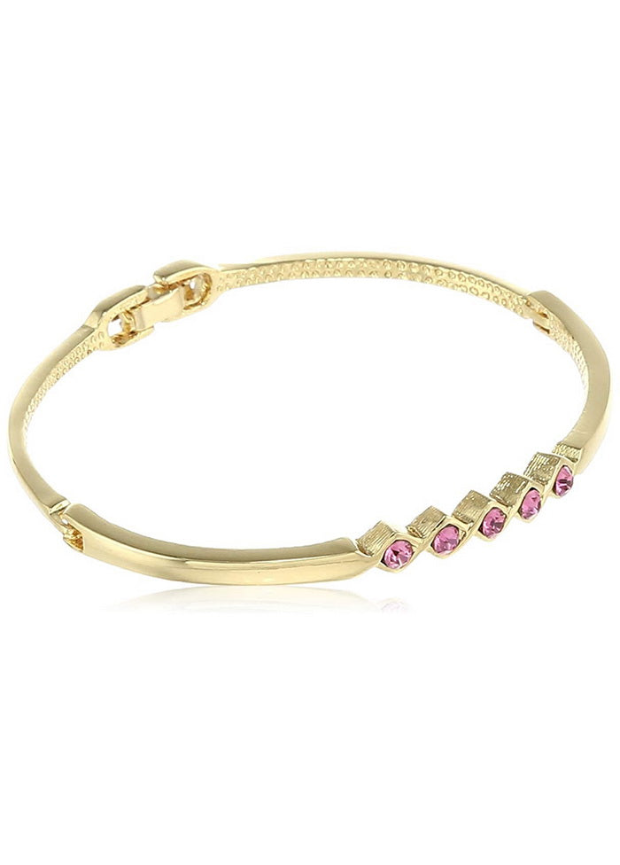 Estele Gold Plated Studded Bracelet - Indian Silk House Agencies