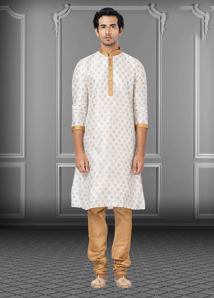 Multicolor Silk 2 Pc Kurta Pajama Set