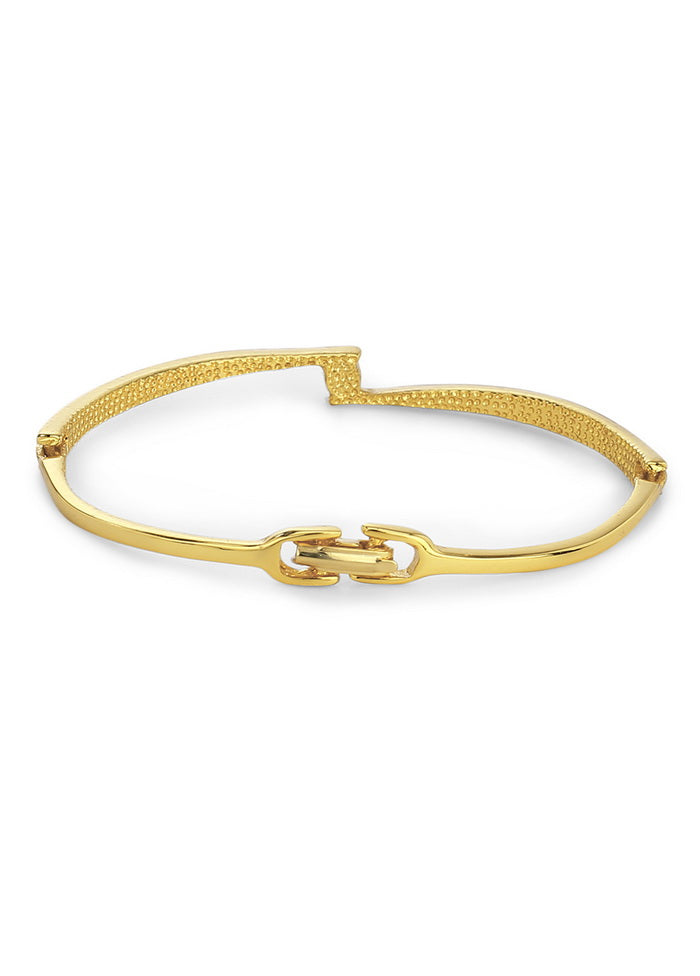 Estele Gold Plated Cross Over Bracelet - Indian Silk House Agencies