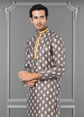 Multicolor Silk 2 Pc Kurta Pajama Set