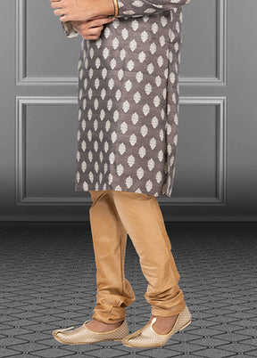 Multicolor Silk 2 Pc Kurta Pajama Set