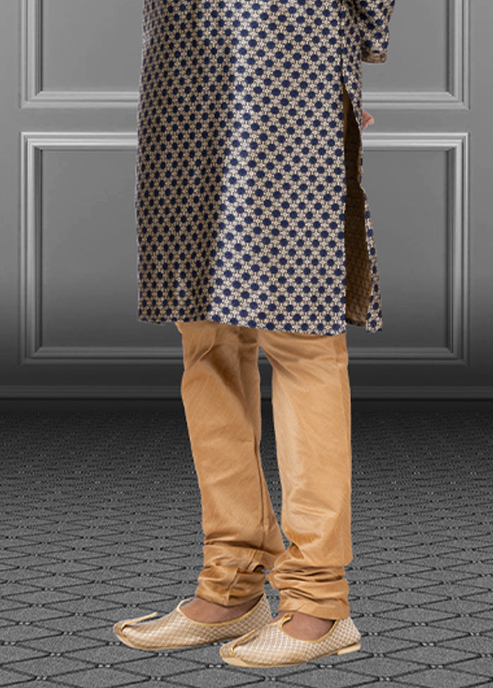 Multicolor Silk 2 Pc Kurta Pajama Set