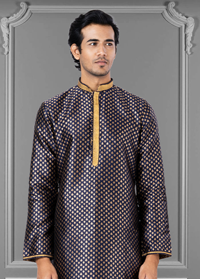 Multicolor Silk 2 Pc Kurta Pajama Set