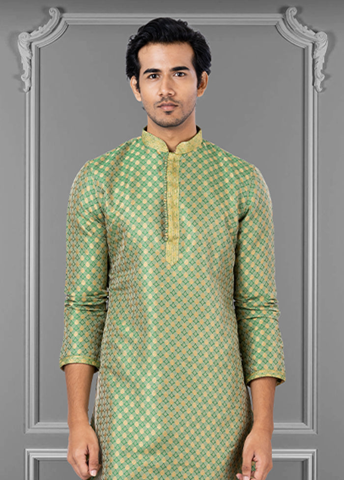 Multicolor Silk 2 Pc Kurta Pajama Set