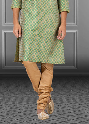 Multicolor Silk 2 Pc Kurta Pajama Set