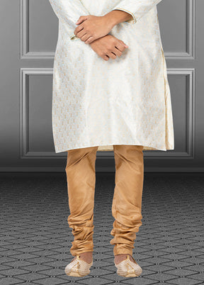 Multicolor Silk 2 Pc Kurta Pajama Set