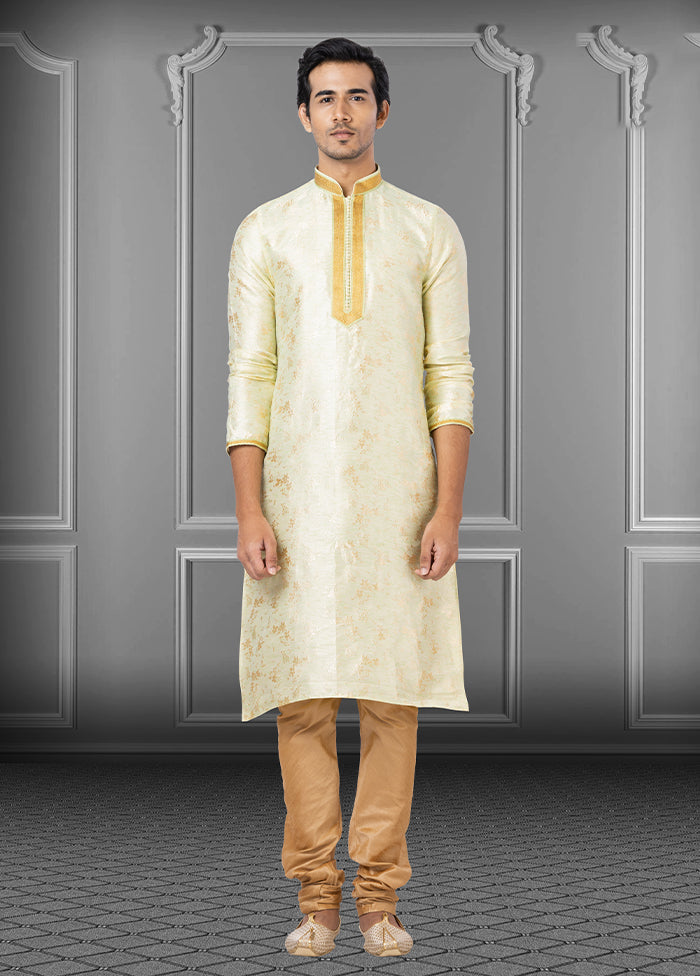 Multicolor Silk 2 Pc Kurta Pajama Set