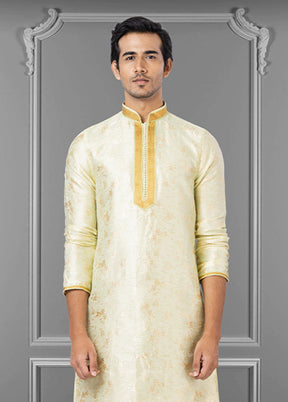 Multicolor Silk 2 Pc Kurta Pajama Set